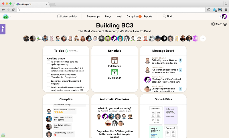 Basecamp - Tools for managing a Remote Development Team 