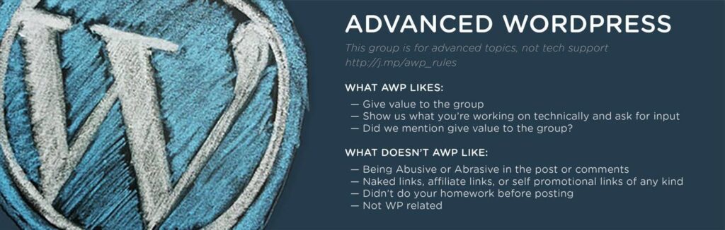 WordPress News: WordPress giveaway by Advanced WordPress Facebook Group