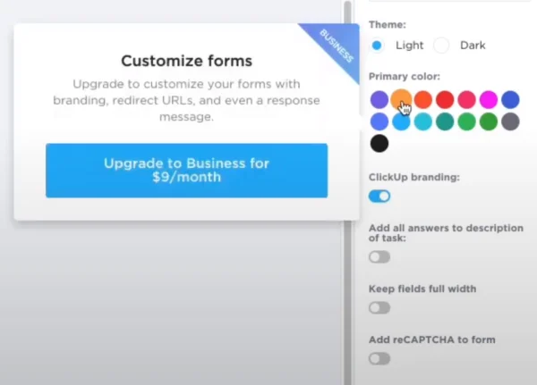 ClickUp Form Styles