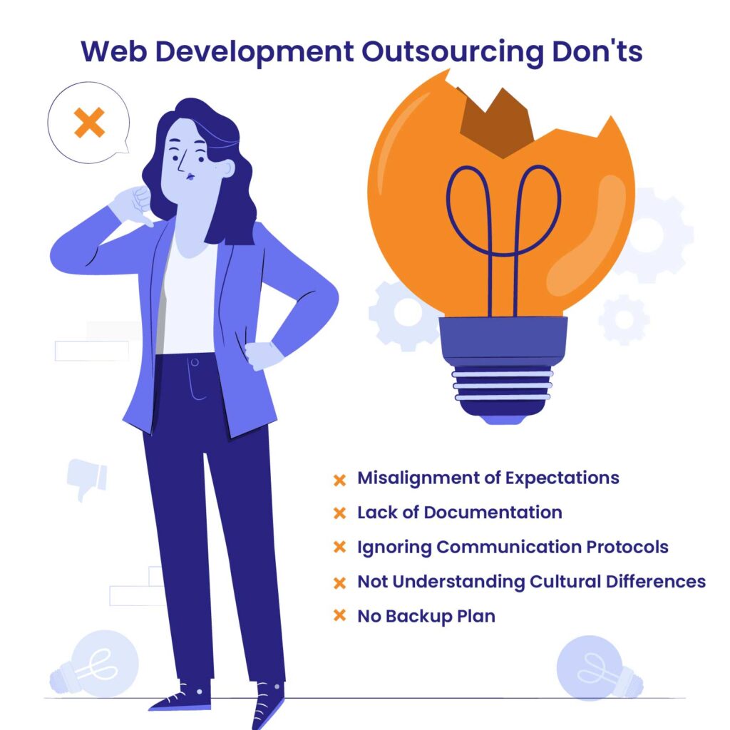 Mistakes to avoid when you outsource web development