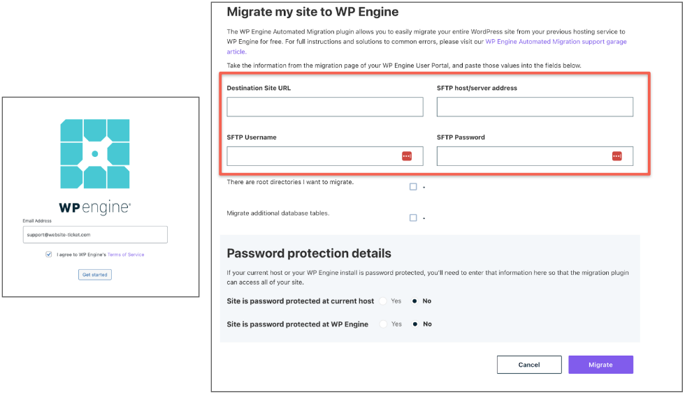 Settings on your new host  - Migrating a WordPress site to a new host