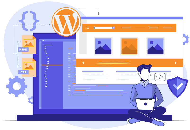 The process of working with a WordPress theme developer