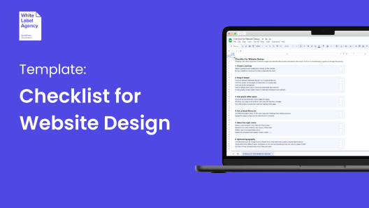 Title of page - Checklist for Website Design