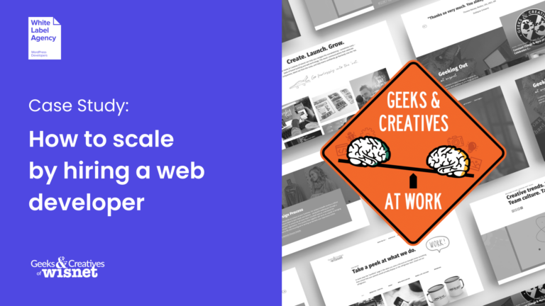 Title of page - How to scale by hiring a web developer – White Label Agency
