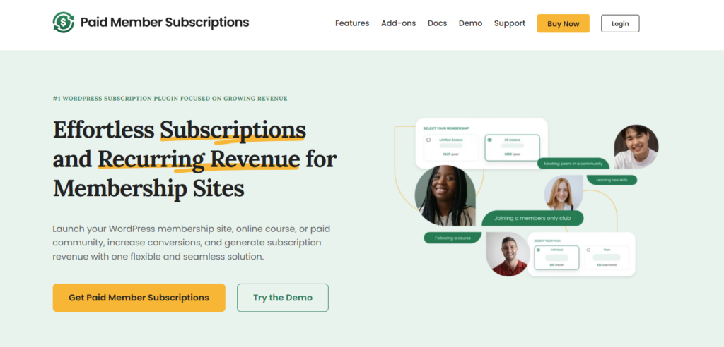 Paid Member Subscription - wordpress membership plugin