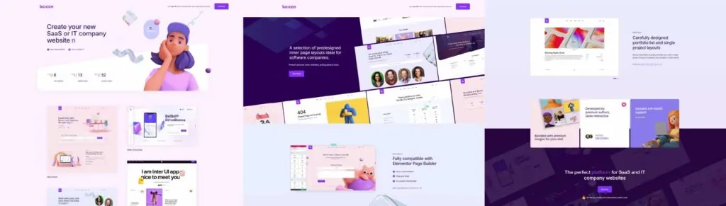 Purple WordPress Design - secondary colors