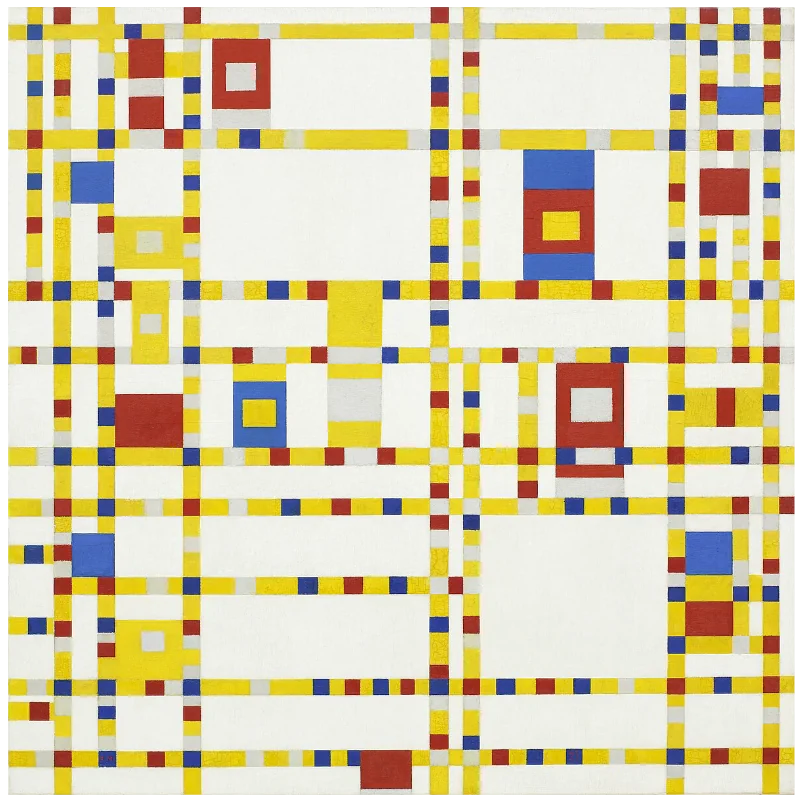 Piet Mondrian, Broadway Boogie Woogie - primary colors