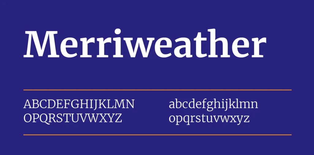 Merriweather - Aesthetic Fonts