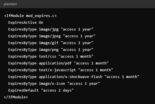 Browser Caching Code - WordPress Issues