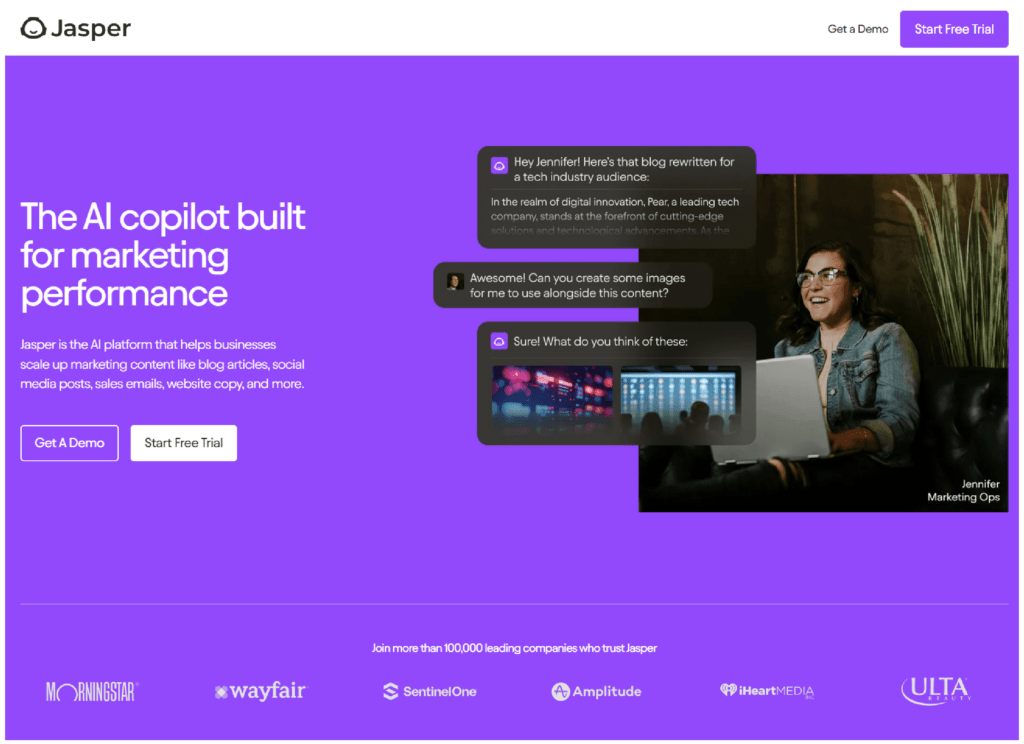 Jasper.ai - Best Google Ads copywriting software