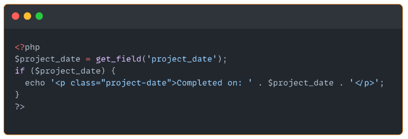 Code example for WordPress theme development using Sketch design assets