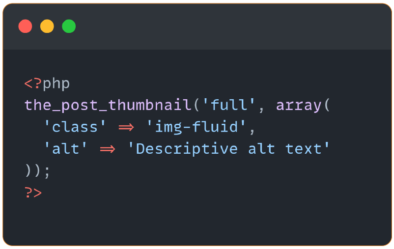 PHP snippet for customizing WordPress theme during Sketch to WordPress conversion