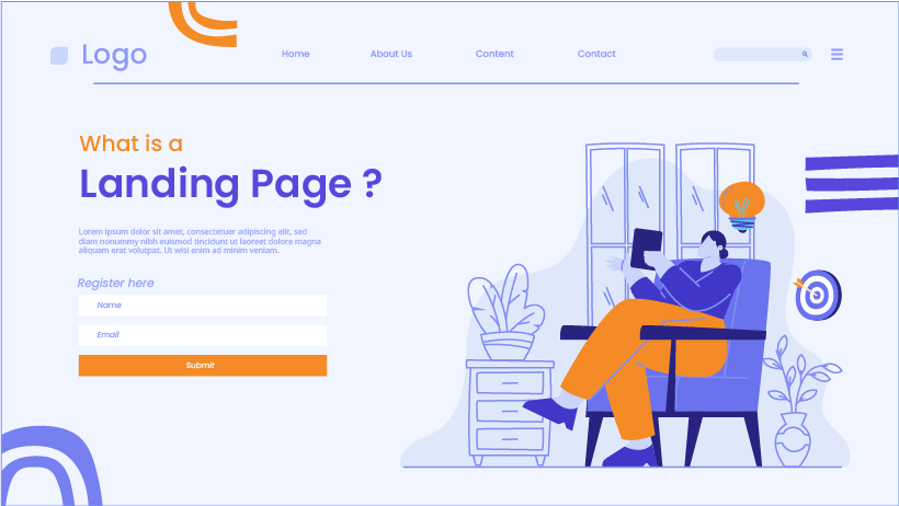 What is a landing page