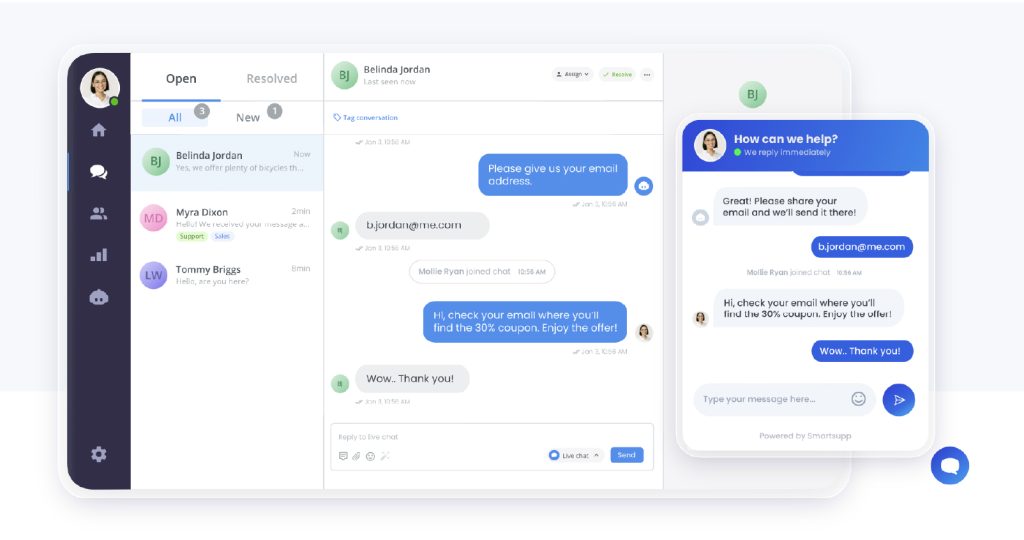 Smartsupp chatbot