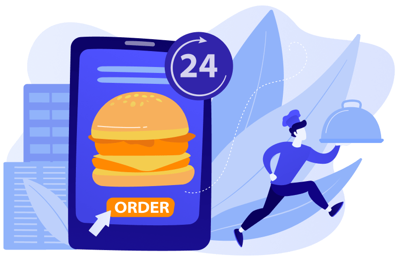 Restaurant website on mobile