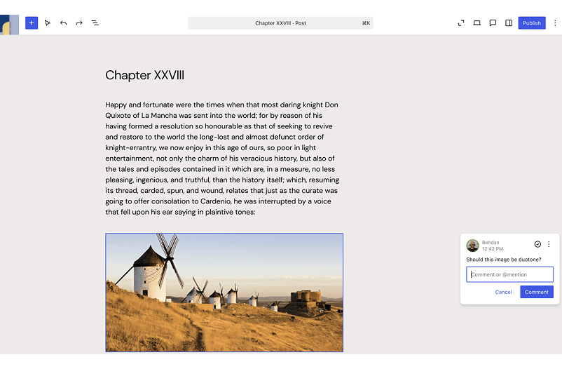 WordPress block-level collaboration