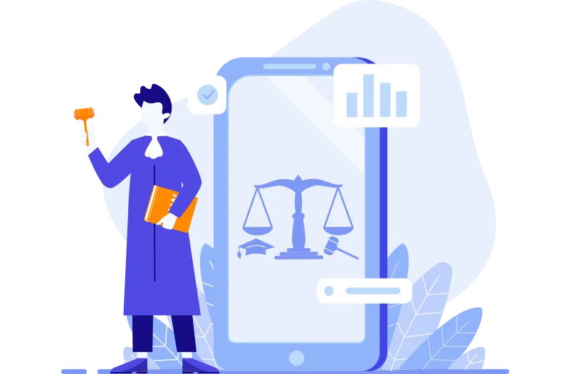 Law firm website design - mobile phone