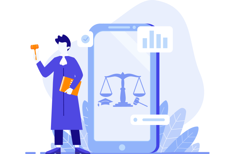 Law firm website design - mobile phone