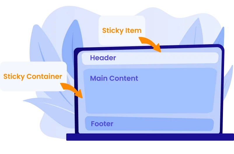 Sticky header - CSS